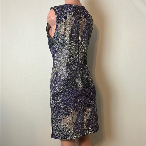 CONNECTED Women’s Paisley Floral Print Sleeveless Sheath Dress Sz 10 - Picture 7 of 11